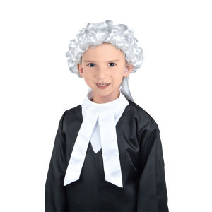Available 4-8 years old Kids Lawyer profession wig judge Costume Halloween clothes Birthday Gift Toy Set with Accessories Children Cosplay suits early education toys for boys girls