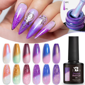 7.5ml Thermal Nail Gel Polish 2 Colors Changing Semi Permanent Soak Off UV/LED Nail Supplies Gel for Manicure Design
