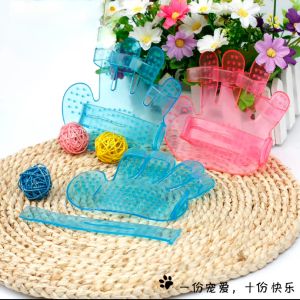 Găng tay tắm massage loại bỏ lông rụng cho chó mèo