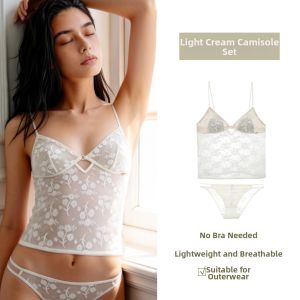 GAINREEL | Lace Camisole Bra Padded Breathable Thin Cup