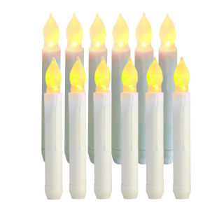 เทียนลอยน้ำไร้เปลวไฟ 12 ชิ้น ใช้แบตเตอรี่ แบบแท่ง สำหรับงานคริสต์มาส งานแต่งงาน งานวันเกิด