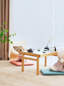 SOFTHOME With Backrest Space Saving Chair for Tatami Bed Dorm Legless Japanese Korean Style Cushion