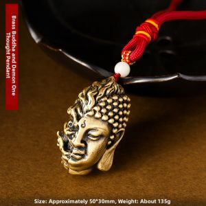 YD | Buddha Demon Solid Brass Pendant Home Office Decor