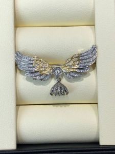 New DIY Pearl Accessories Double Color Electroplated Copper Genuine Gold Personalized Brooch Pin Half Finished Empty Mount