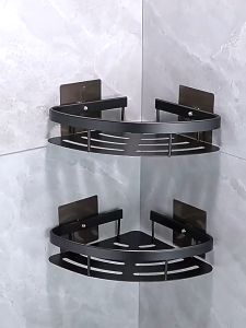 Rak kamar mandi / Rak Sudut Serbaguna / Space Aluminum Rack /Multifunction Rak / Kamar Mandi Sudut Berbahan Alumunium Space Serbaguna / Rak sudut stainles steel