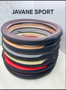 Bungkus Javane Sport Cover Stir Mobil/Universal Serat kulit Sarung Setir Premium Racing 38 CM Avanza