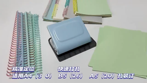 10 Hole Handheld Metal Paper Puncher for A4 A5 B5 Notebooks Diaries Scrapbooking Crafting Use
