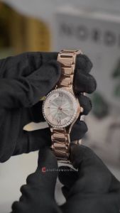 Jam Tangan Wanita Bonia Elegance B10700-2513S Silver Dial Rose Gold Stainless Steel Strap