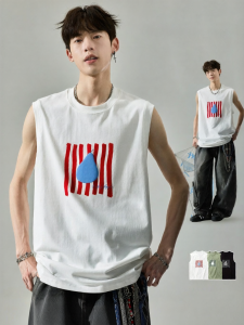 SZON | Summer American Style Pure Cotton Broad Shoulder Vest