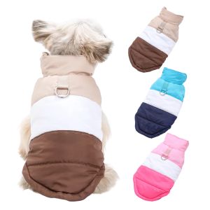 Windproof Warm Dog Clothes With D-Ring Winter Pet Jacket for Small Medium Dogs Waterproof Pet Outfits Chihuahua Yorkshire Coat