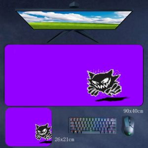 Potdemiel | Office Large Size 90x40cm Keyboard Pad Animation Pokémon Pikachu Rubber Non-slip and Dirt-resistant Mouse Pad Gaming Mouse Pad