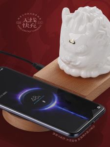 Creative Ceramic Dragon Night Lamp Desktop Decoration New Year Gift Bedroom Table Lamp Chinese Style Home Decor Ornament