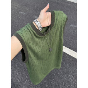 ZHUOCAN | Áo Thun MESH Tơ Lạnh Mỏng Thông Gió Khô Nhanh Không Tay