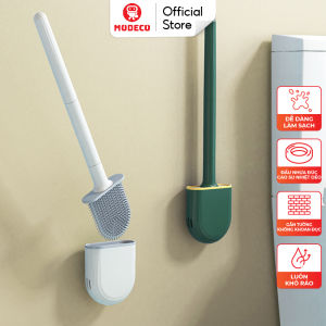Chổi Cọ Nhà Vệ Sinh - Cọ Bồn Cầu Silicon Có Giá Đựng Gắn Tường Chắc Chắn Thiết Kế Đẹp Dễ Dàng Tháo Lắp - Modeco