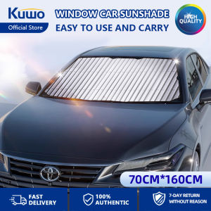 Kuwo Foldable Car Windshield Sunshade Cover Universal Front Rear Window UV Protection Auto Sun Shade Visor Heat Insulation For Four Seasons