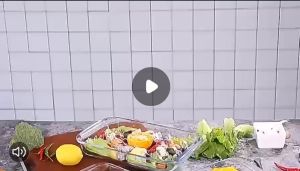 Myelement Borosilicate Glass Baking Plate Snack Bread Pan Microwave Oven Safe