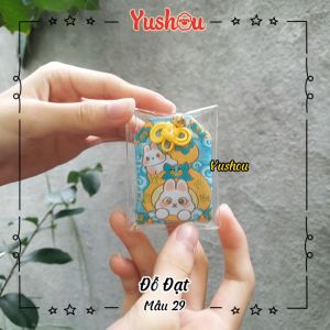 Móc khóa Đỗ Đạt - Mẫu 29 - Thỏ lanh lợi (Kiểu Omamori Nhật) Có sẵn