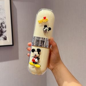 Portable Cute Couple Travel Toothbrushing Cup Set Student Oral Care Storage Box Outdoor Mouthwashing Cup for Students And Couples