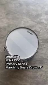 DrumBito MS-P1310 Primary Series Marching Snare Drum 13" - Black Sparkle (Free Drumsticks Snare Strap & Drum Key)