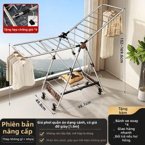 TIANDIYU | Giá Phơi Quần Áo Gấp Đựng Chăn