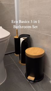 Eco Basics 3 in 1 Bathroom Set (Multiple Colours Available)