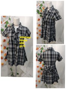 Blouse atasan/minidress hitam