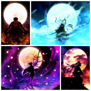 BILIBILI | Anime M-Manga T-Tanjirou Mosaic Full Round/Square DIY Diamond Painting Canvas Art Wall Decor for Living Room Gift