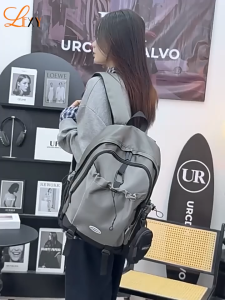 LEXY Tas Sekolah Wanita Korea Fashion Tas 14 Inci Laptop Tas Ransel Wanita Segar Dan Lucu Backpack