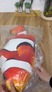 ตูอักเสบ 28 ชั่วโมง ตุ๊กตาแคทนิป ปลา สุดฟิน ชุดของเล่นแมว ขนาด 28ซม