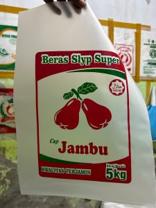 Plastik Beras cap Jambu 5kg HD(100pcs)