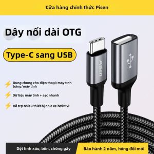 PISEN | Dây Chuyển Đổi Mở Rộng OTG USB Type-C sang USB cho Điện Thoại Thông Minh và Máy Tính