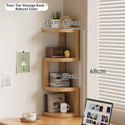 Corner Solid Wood Shelving Unit