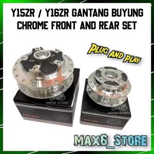 Y15ZR Y16ZR GANTANG BUYUNG HUB CHROME H4 Y15 Y16 FRONT AND REAR CHROME HUB SPROCKET SPOCKET SPOKE CHROME HUB (CP) YAMAHA EXCITER
