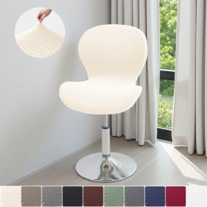 1/4pcs Durable Jacquard Butterfly Curved Chair Cover All-inclusive Bar Seat Cover Elastic Stool Seat Slipcovers for Living Room