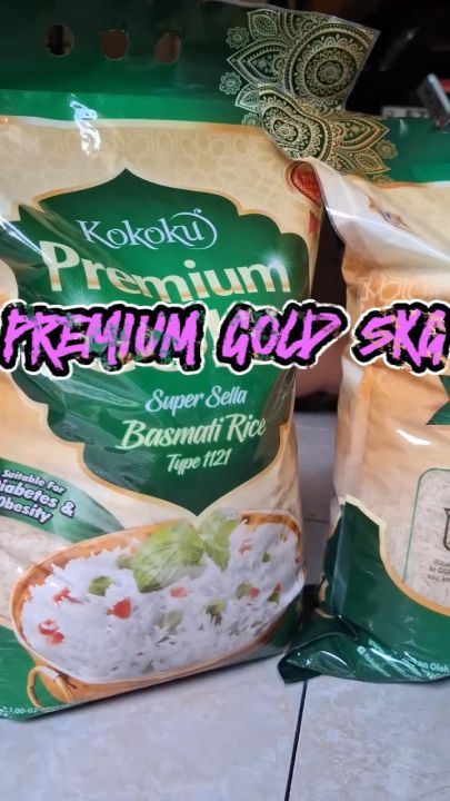 Beras Basmati Kemasan Asli Pabrik 5kg Premium Basmati Rice ...