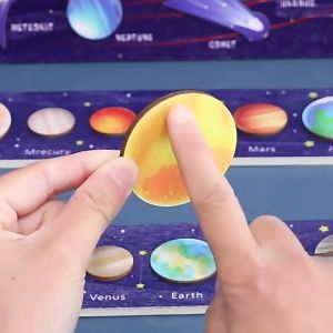Wooden Solar System Learning Board