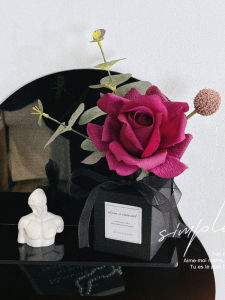 Luxurious Creative Floral Decorative Pieces Home Office Living Room Desk Decoration Aromatherapy Ornaments Gold Orange Color