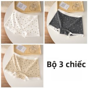 MiiOW | Quần lót nữ Pure Cotton Low Cut Hoa Mùa hè Quần an toàn Quần lót hai trong một Quần lót cotton thoải mái thoáng khí