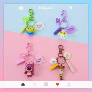 Raimondo Toy Story Phone Pendant Cartoon Lionsin Beruang Strawberry Bear Liontin Tas Telepon Kreatif Liontin/Keychain Gantungan Kunci Anak Lucu
