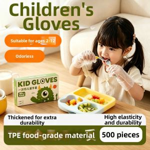 TAODUN | Kids Food Grade TPE Disposable Gloves Thickening Individually Packaged