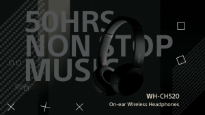 Sony WH-CH520 Wireless Headphones CH520 | 50 Hours Battery | CH520 | Bluetooth Connectivity