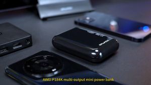 Awei P184K 10000mAh Powerbank 22.5W Fast Charging Power Bank Super Mini Pawer Bank Portable Bank Kuasa Awei Powerbank