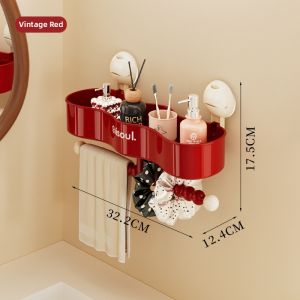 noooth | Wall Mounted Bathroom Shelf with Suction Cups