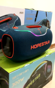 HOPESTAR A80 ลำโพงบลูทูธ 350วัตต์ พร้อมไมค์ลอย1ตัว ลำโพง6ดอก มีไฟ RGB ระดับกันน้ำ IPX6 (รับประกัน 3เดือน)