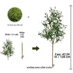 Cây Ô Liu Nhân Tạo 120-180cm Cây Giả Trang Trí Trong Nhà Ngoài Trời Nhà Cửa Vườn Ban Công Phòng Khách Đồ Trang Trí Bằng Nhựa