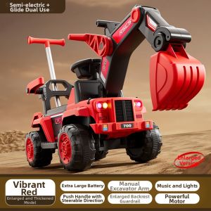 BASEBO | Remote Control Ride-On Excavator Toy