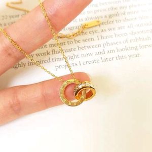 OYJR Dây chuyền nữ TITAN NGUYÊN CHẤT KHÔNG GỈ vòng cổ nữ khắc số la mã trang sức nữ thời trang phong cách hàn quốc