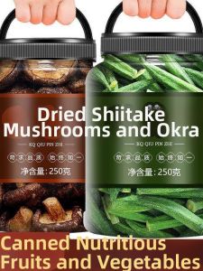 Dried Shiitake Mushroom and Okra Snack Freeze-dried Fruits and Vegetables