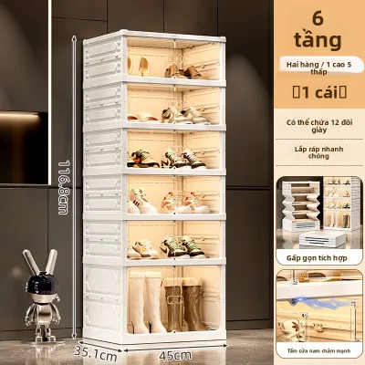 MEIZHUFU | Tủ Đựng Giày Trong Suốt Gấp Gọn