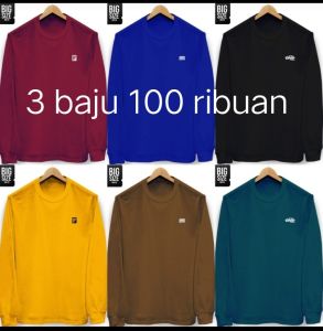 kaos pria lengan panjang size jumbo xxl xxxl xxxxl/kaos distro jumbo lengan panjang xxl xxxl xxxxl/kaos big size pria lengan panjang xxl xxxl xxxxl/kaos pria oversize lengan panjang/paket 3 pcs random